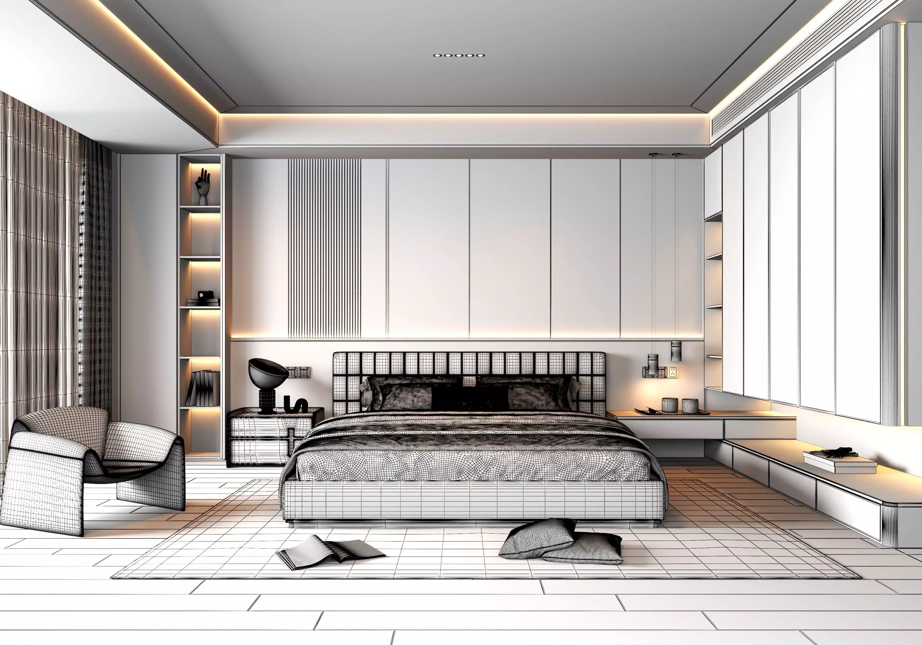Bedroom Interior 06 3D model_14