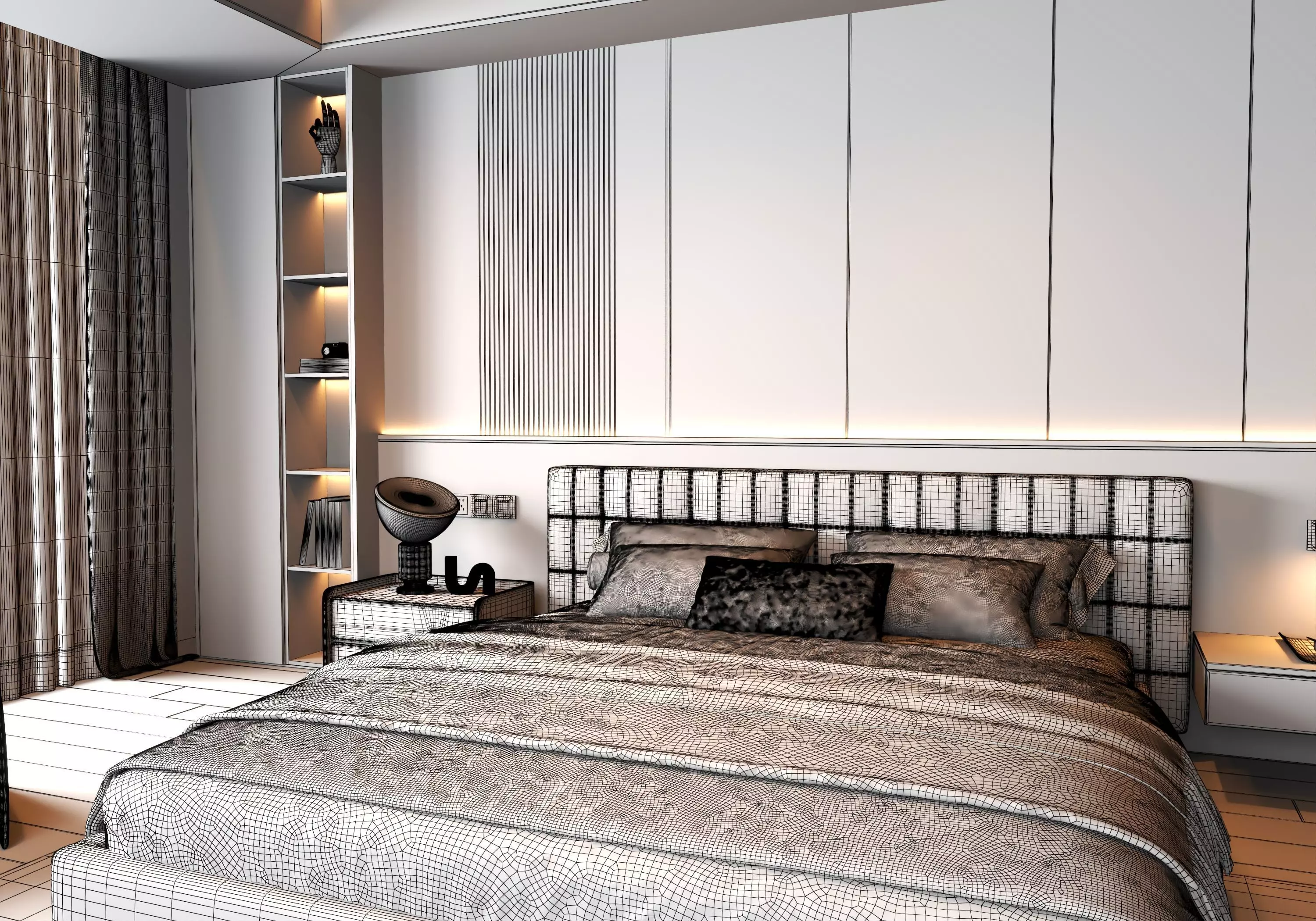 Bedroom Interior 06 3D model_19