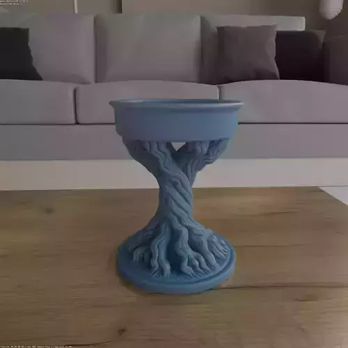 Twisted Root Planter Candy Bowl STL