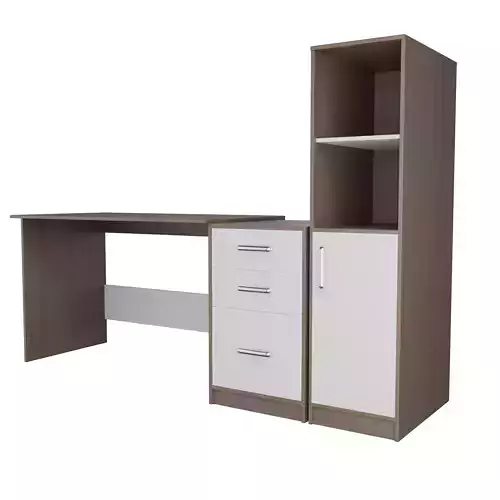 Modern Wooden Office Table with Storage