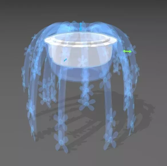 LK21 Modern Storage FLOWER POT Free 3D model_2