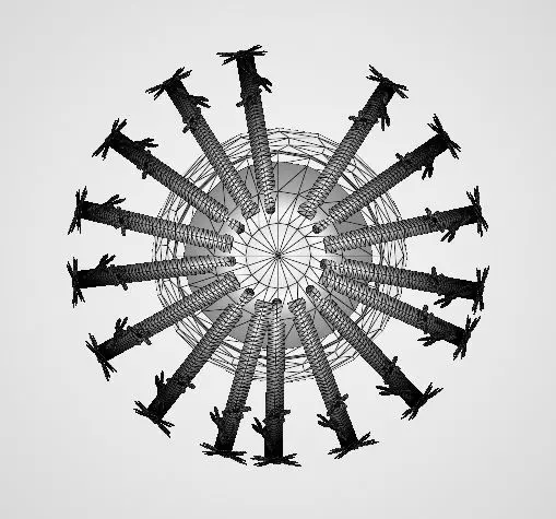 LK21 Modern Storage FLOWER POT Free 3D model_5