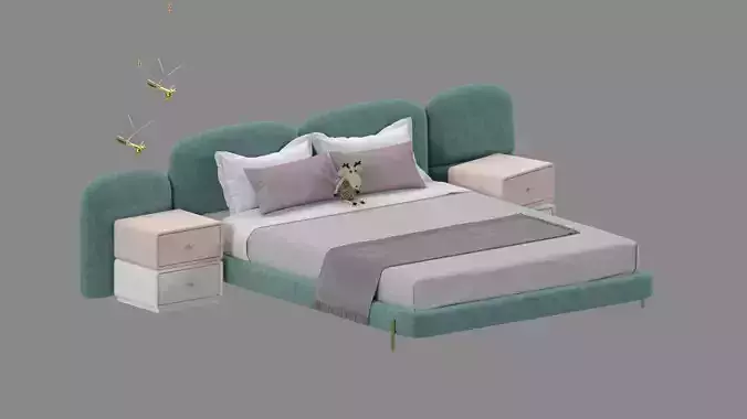 Stone Queen Bed
