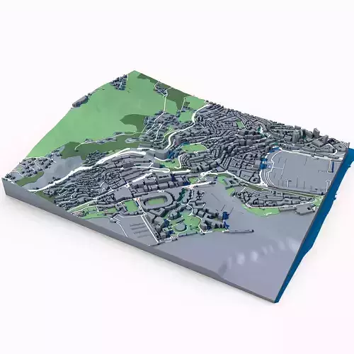 Exotic Garden of Monaco Jardin Exotique de Monaco  3D model