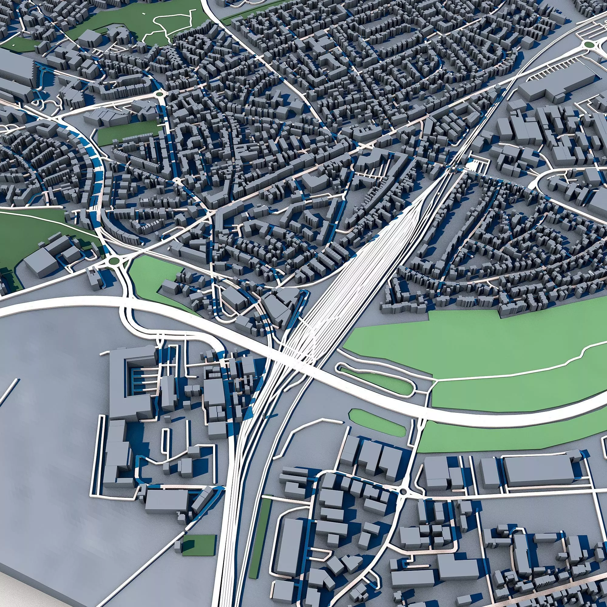 Hurth Town Germany Rhine Erft District Architecture 3D model_2