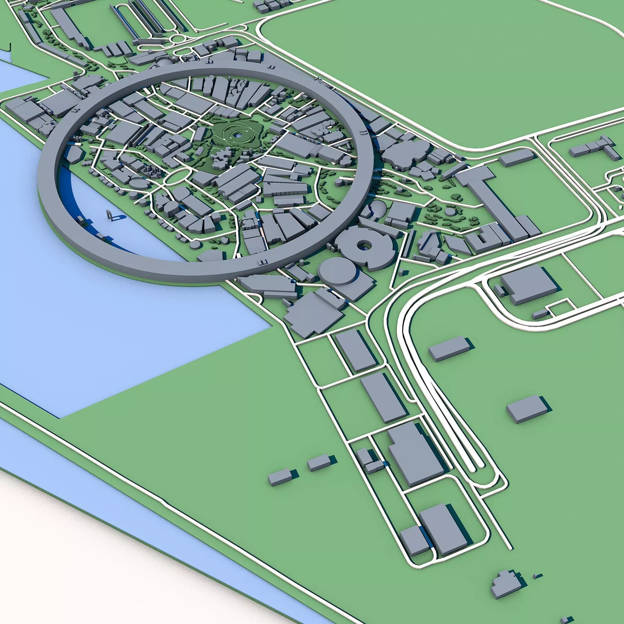 Yumeshima Island Osaka Bay Artificial Island Future Expo Site 3D model_2