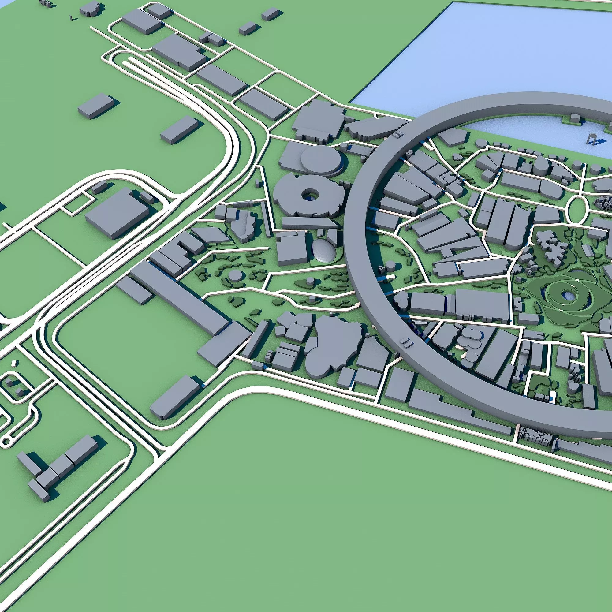 Yumeshima Island Osaka Bay Artificial Island Future Expo Site 3D model_6