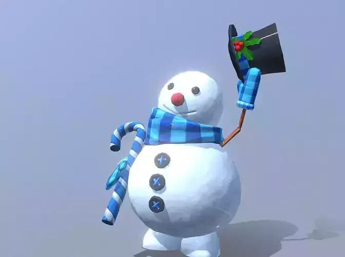Snowman Iceman Happy