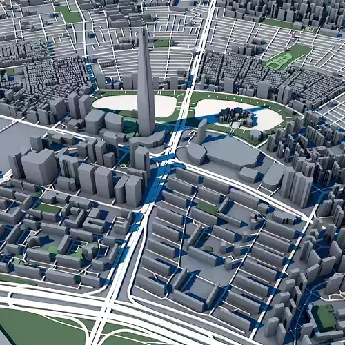 Lotte World Tower Seoul Skyscraper Architecture Landmark 3D model
