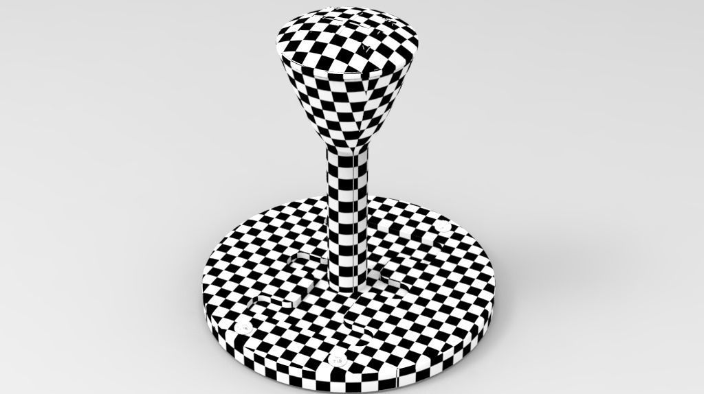 Automatic Gear Selector Lever 3D model_6