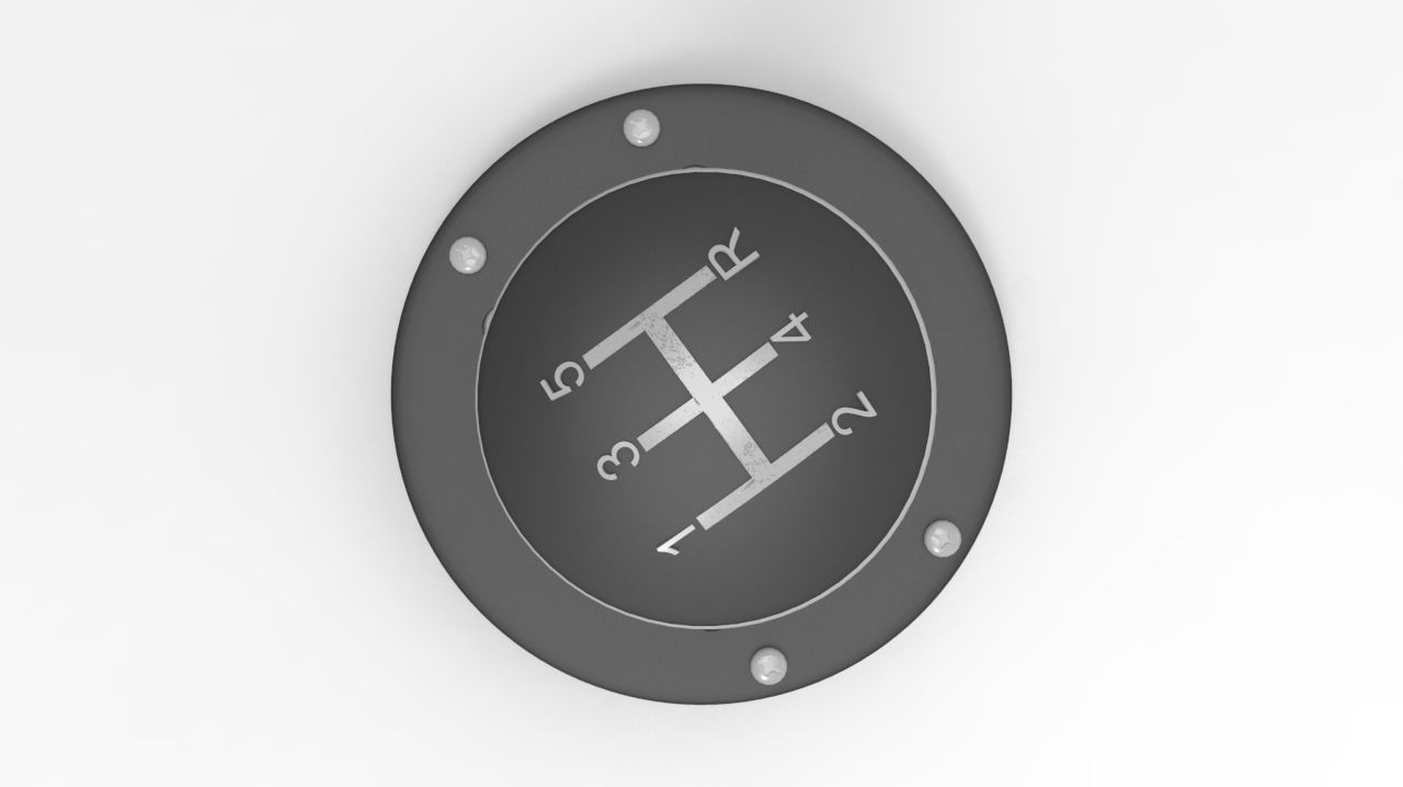 Automatic Gear Selector Lever 3D model_2