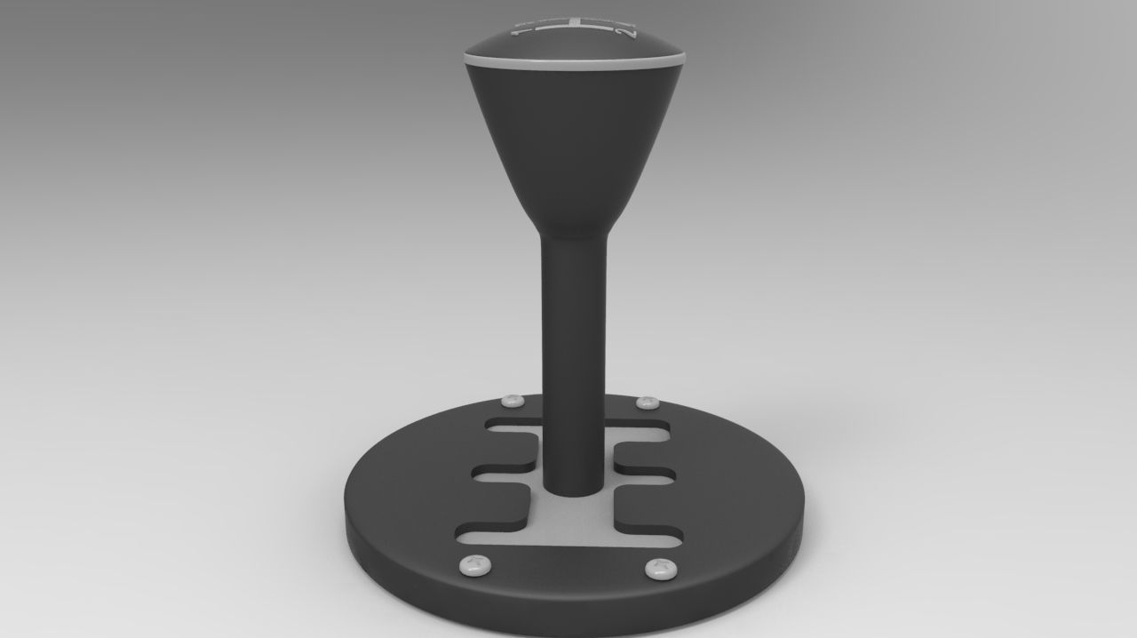 Automatic Gear Selector Lever 3D model_1