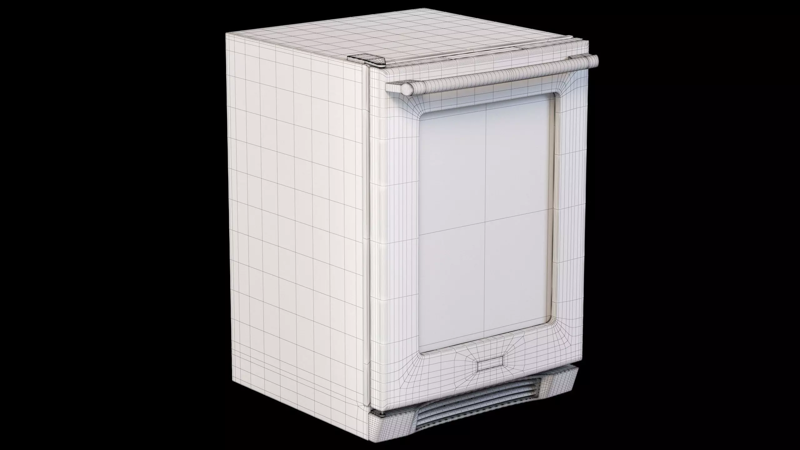 Refrigerator with drinks Low-poly 3D model_6