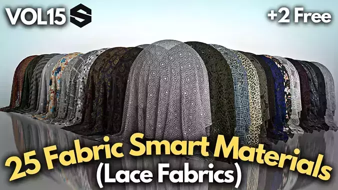25 Lace Fabric Smart Materials Vol15