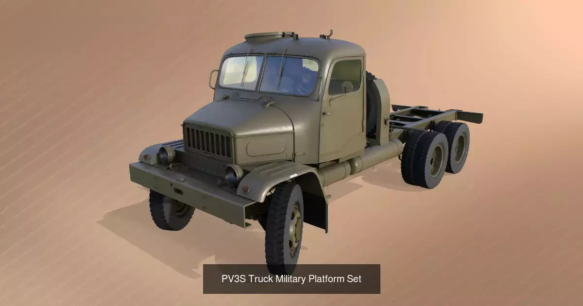 PV3S Military and Civilian Trucks 3D Model Collection_15
