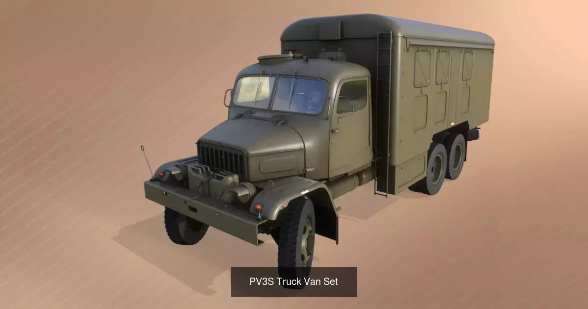 PV3S Military and Civilian Trucks 3D Model Collection_16