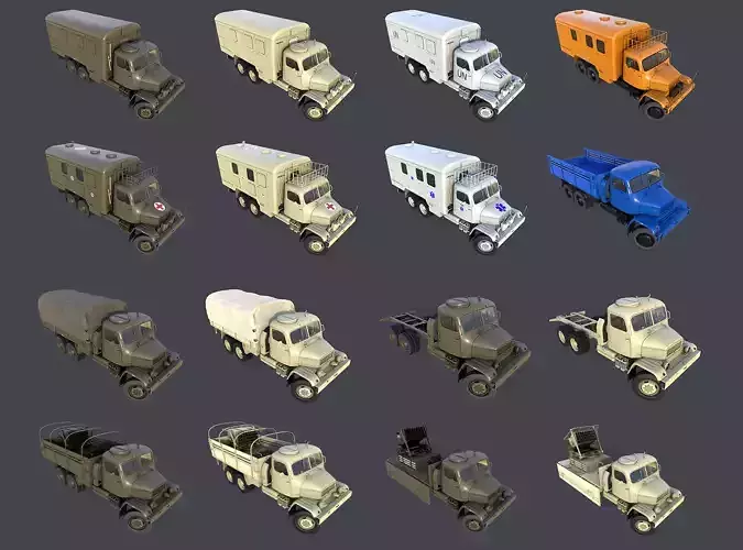 PV3S Military and Civilian Trucks