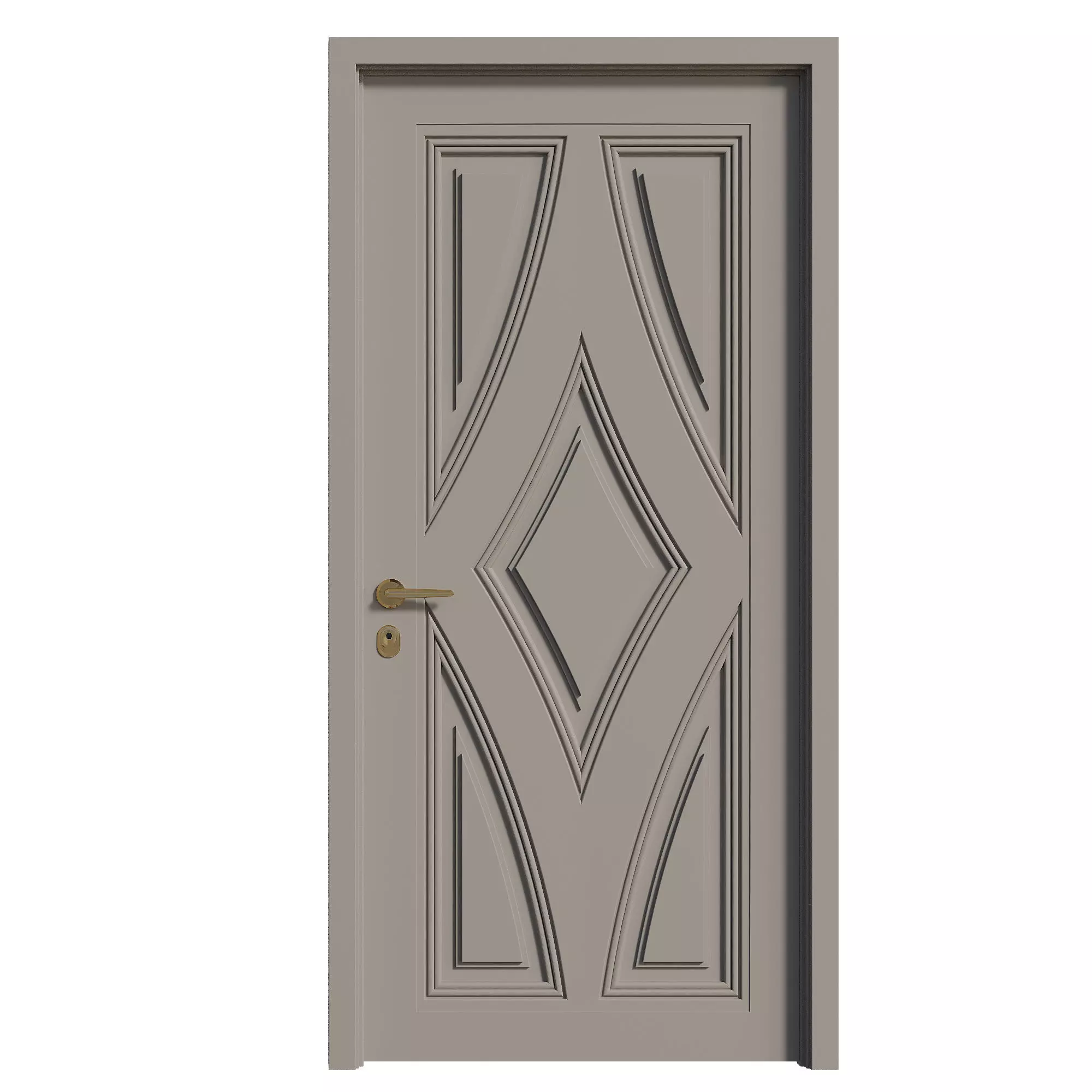 Entrance door set261 3D model_2
