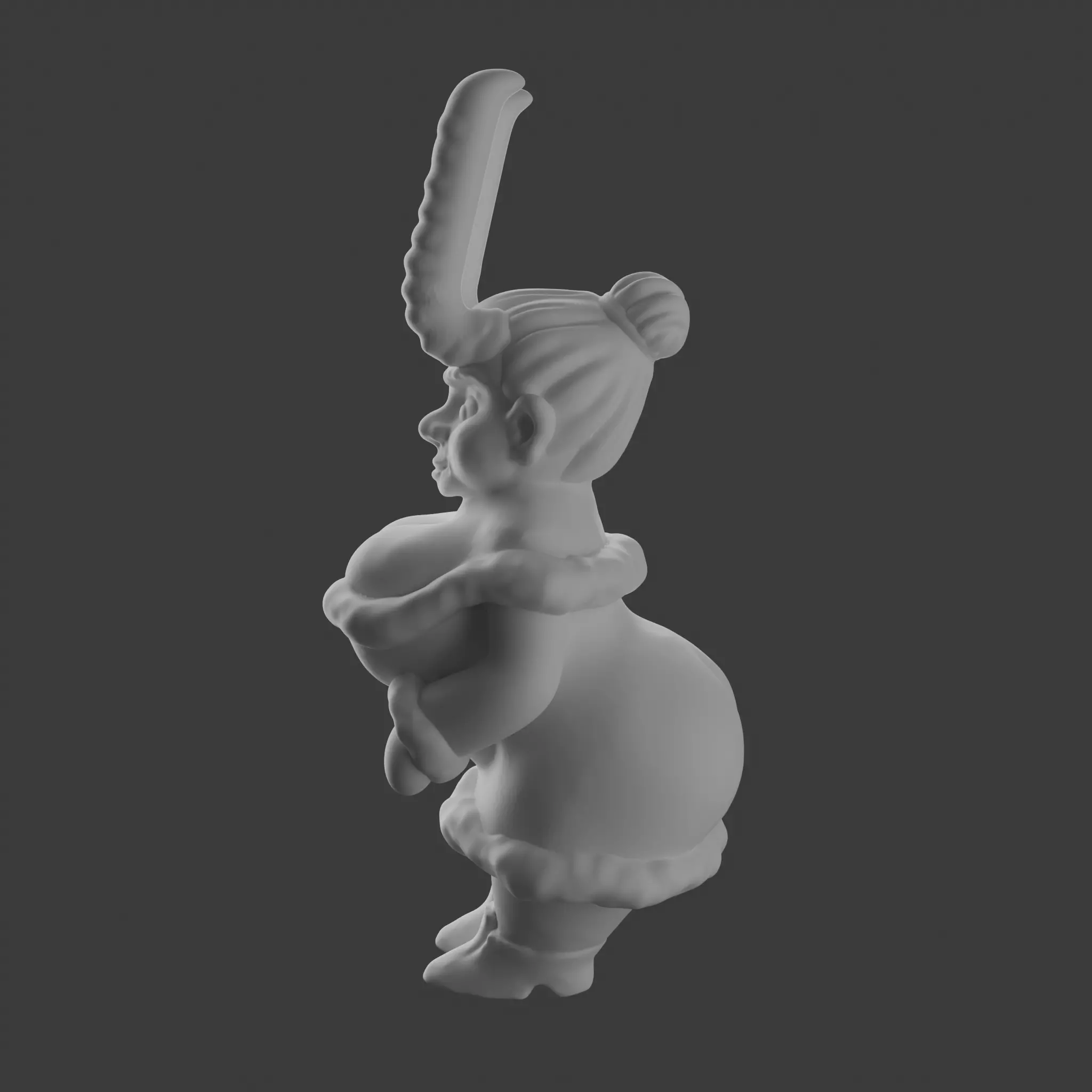 Mrs Krampus 3D print model_6
