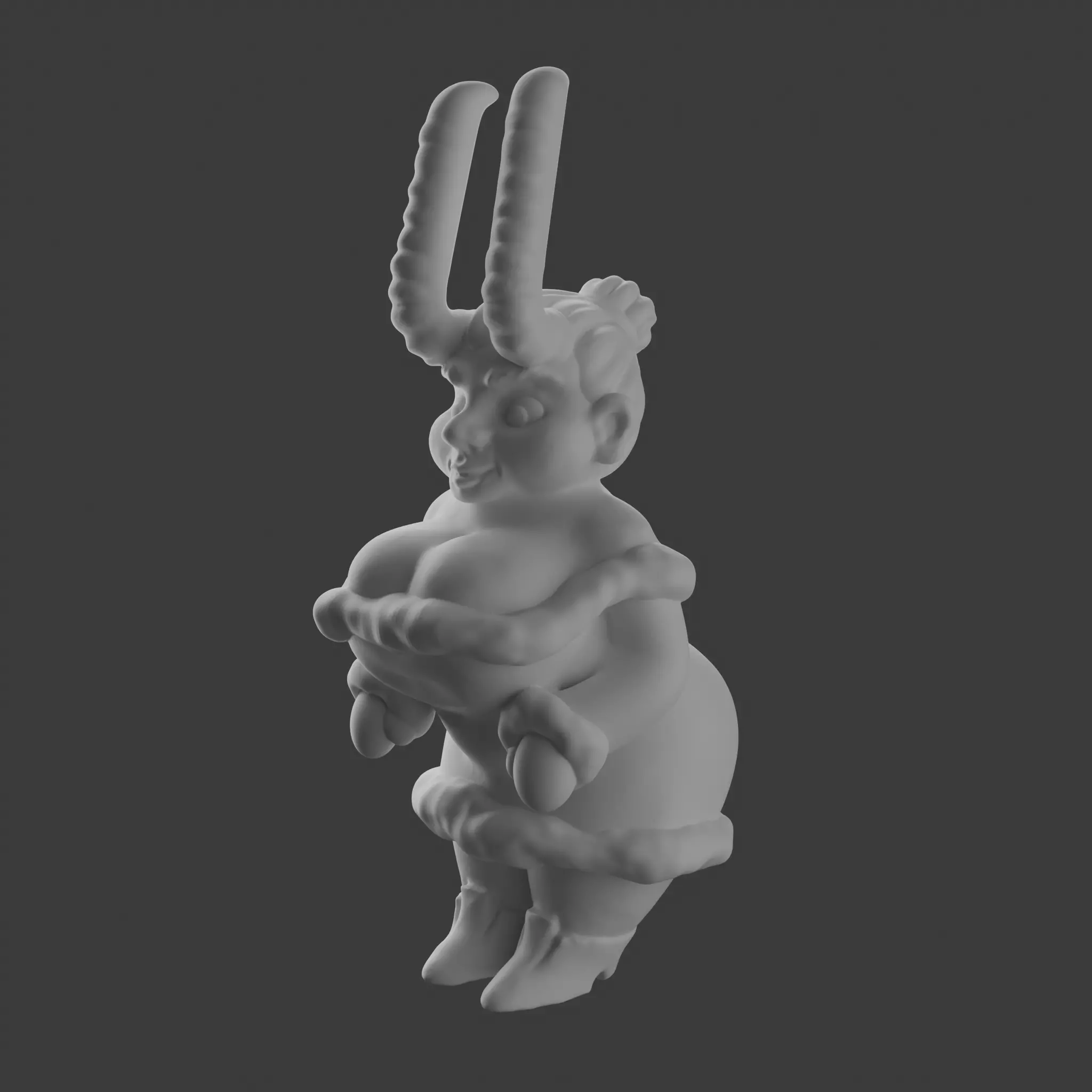 Mrs Krampus 3D print model_7