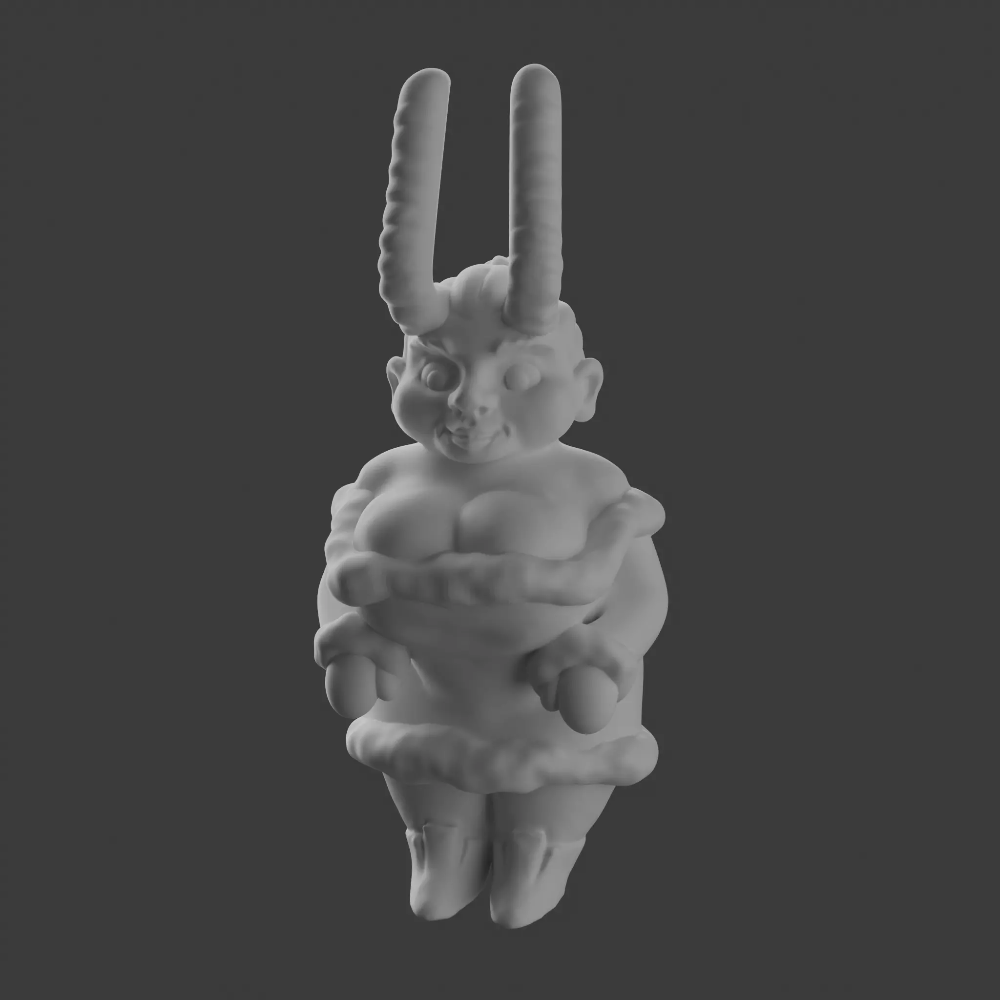 Mrs Krampus 3D print model_8