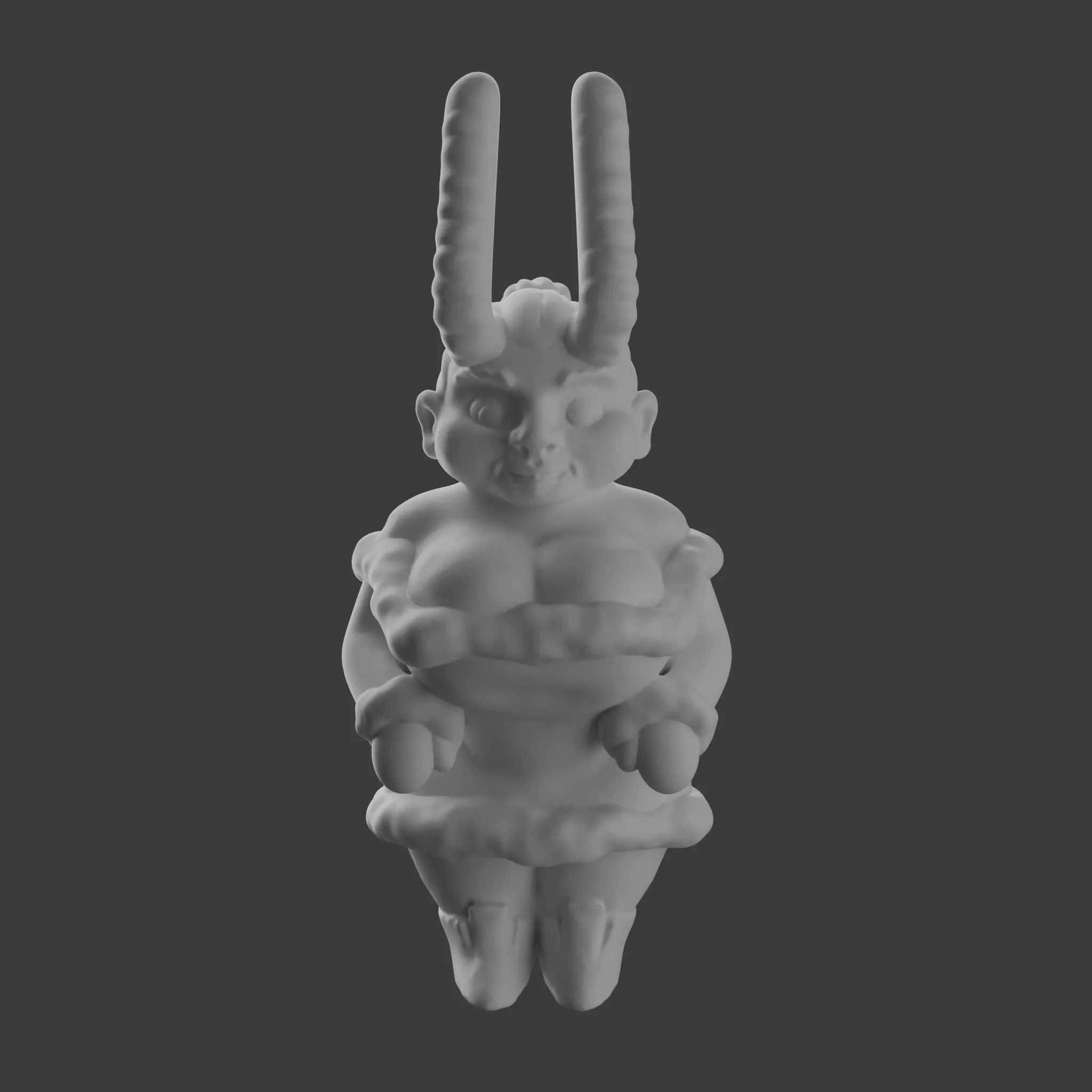 Mrs Krampus 3D print model_1