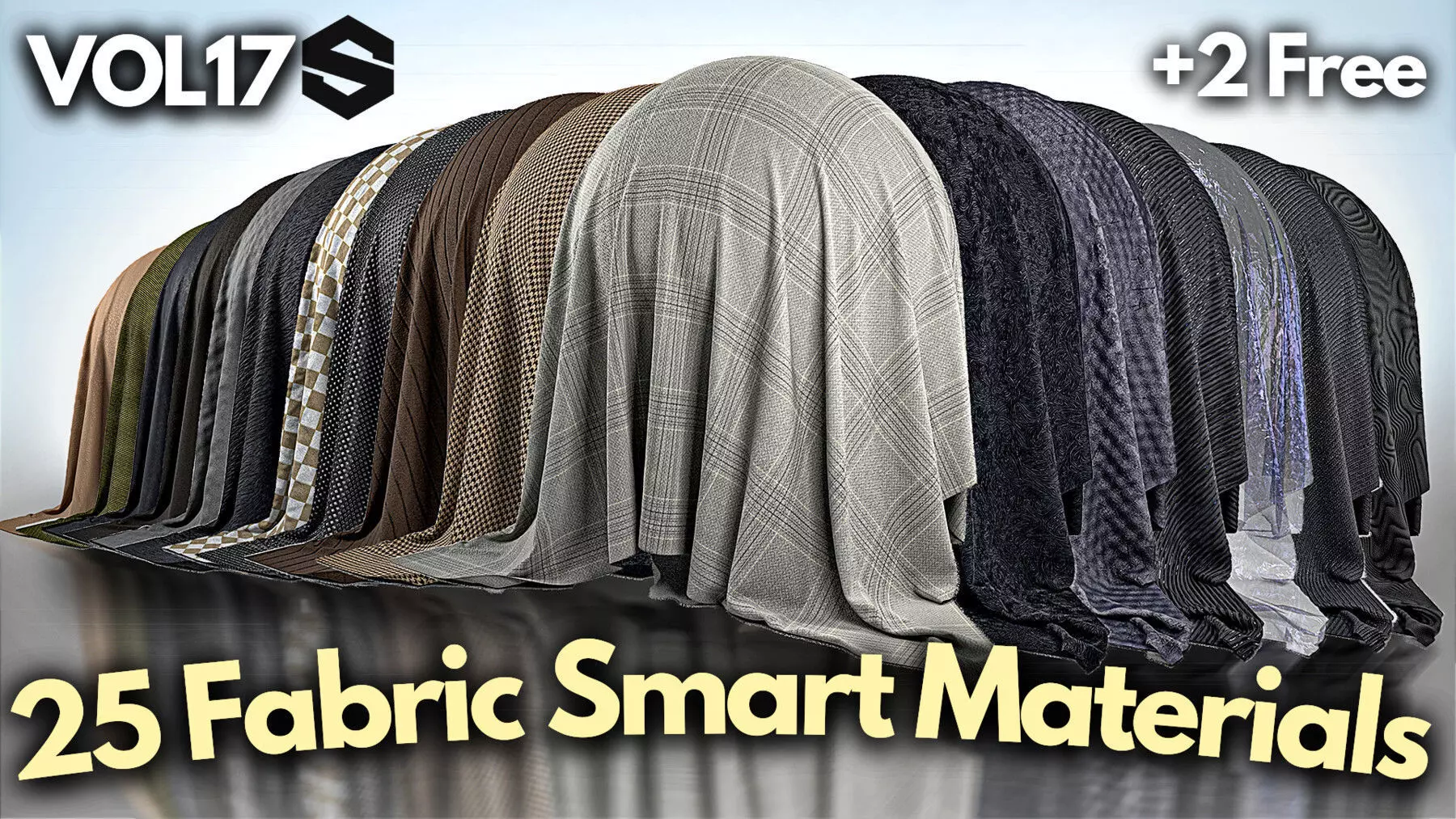 25 Fabric Smart Materials Vol17 Low-poly 3D model