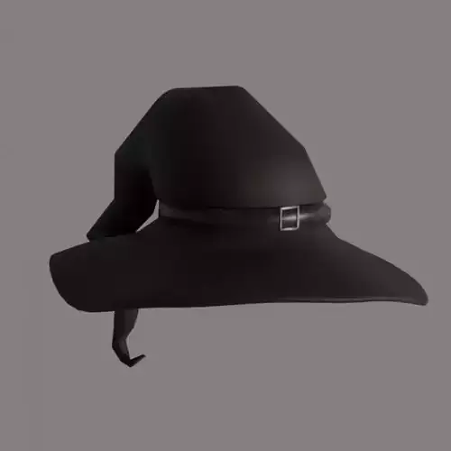 Mid poly witch hat