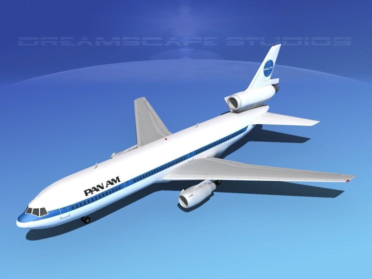 Douglas DC-10 Pan Am 3D model_10