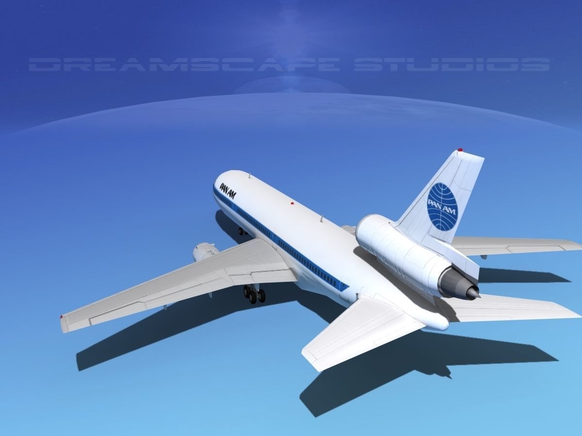 Douglas DC-10 Pan Am 3D model_7
