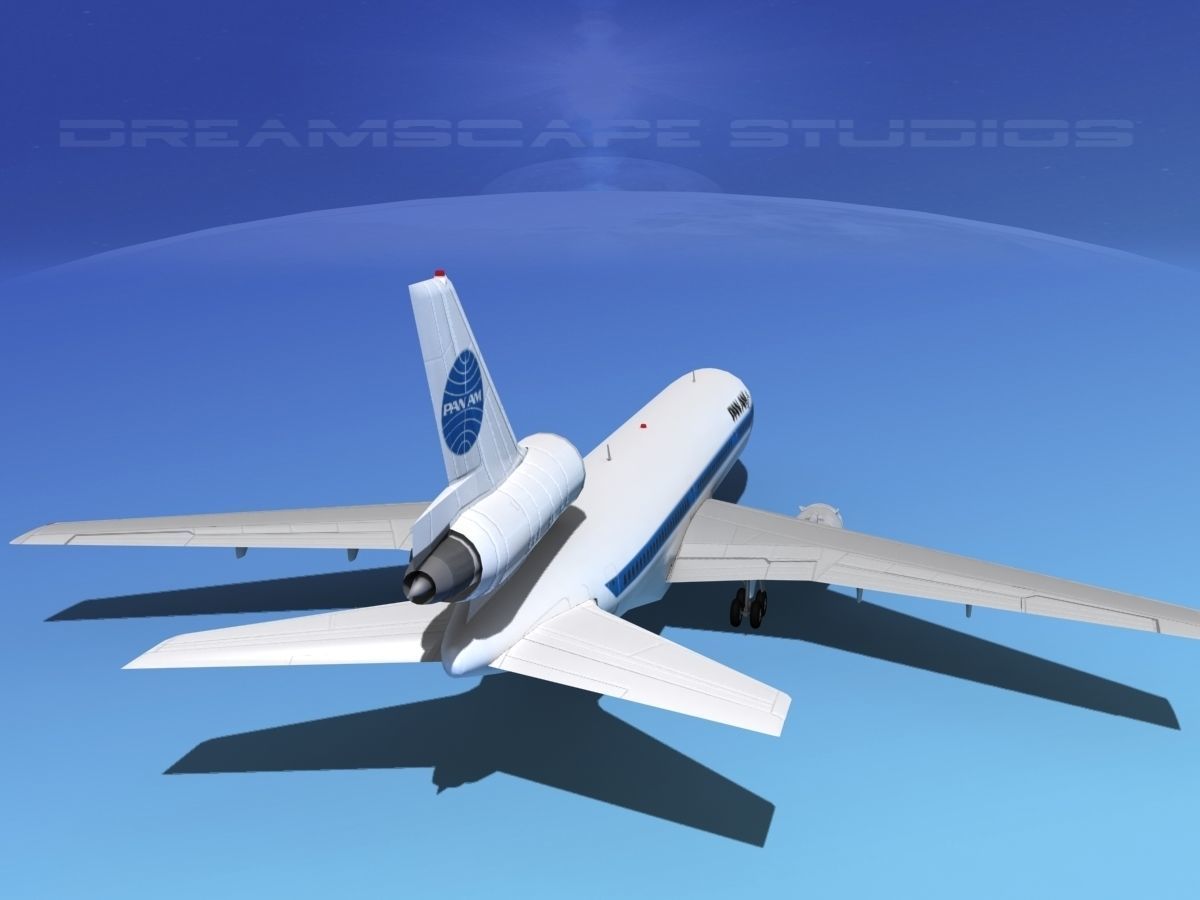 Douglas DC-10 Pan Am 3D model_6