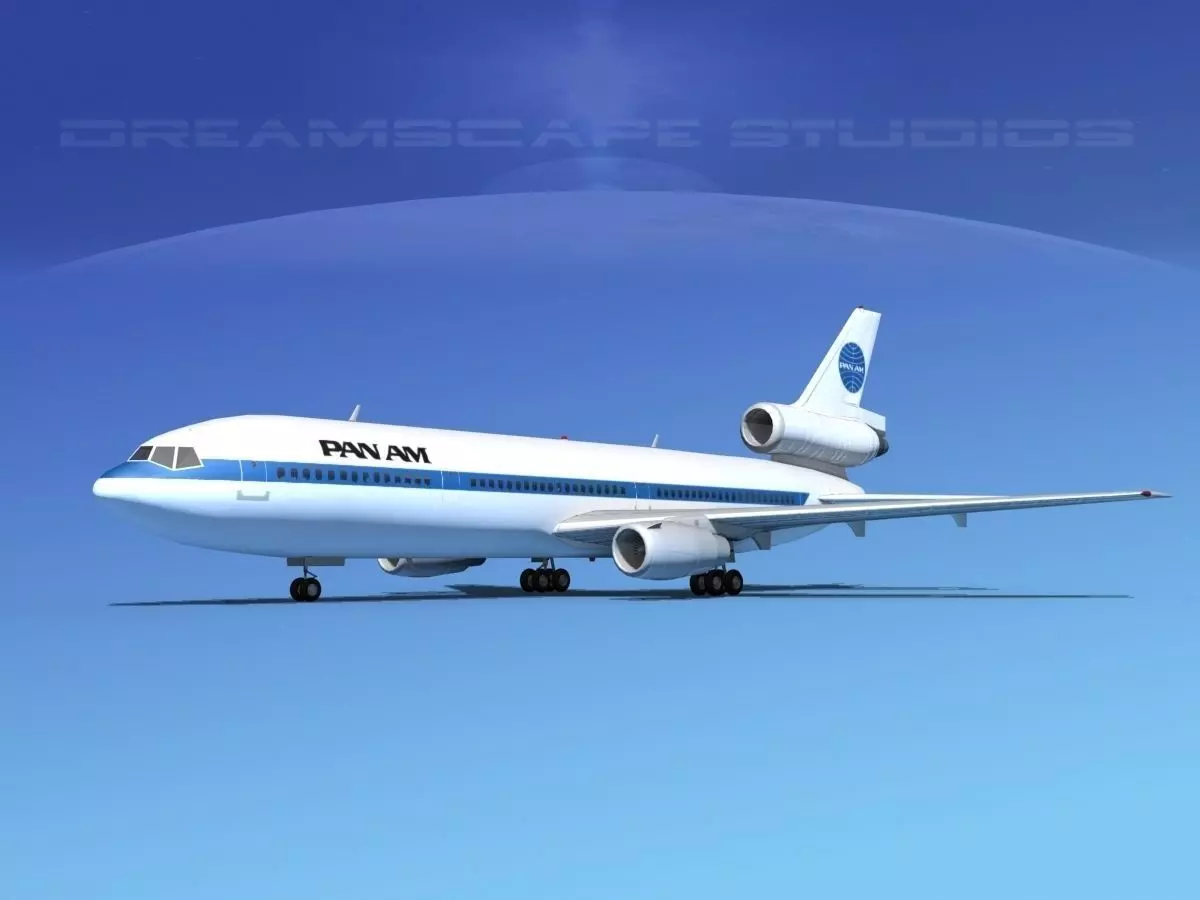 Douglas DC-10 Pan Am 3D model_0
