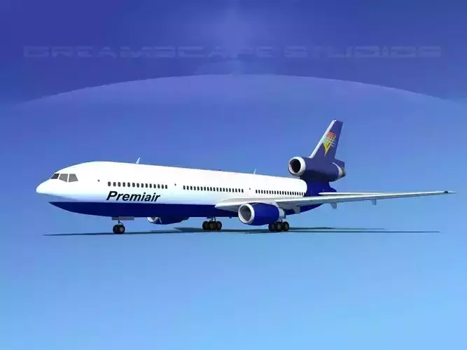 Douglas DC-10 Premiair 3D model