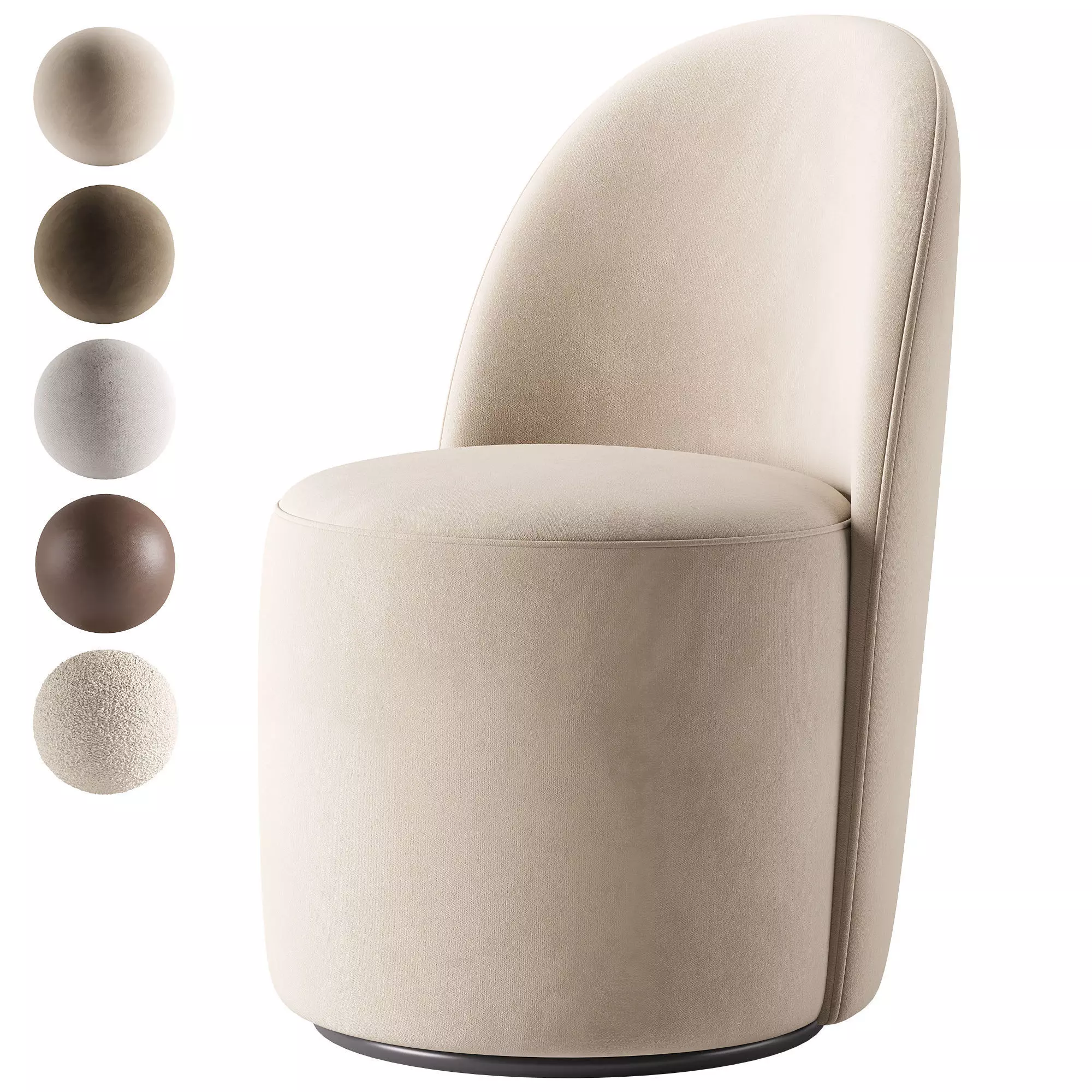Margaux Swivel chair 3D model