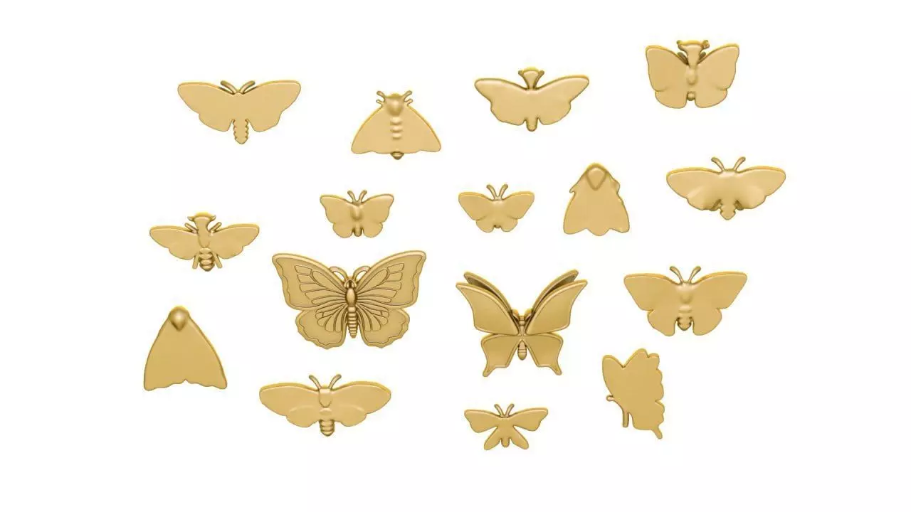 Butterfly 3D print model_4