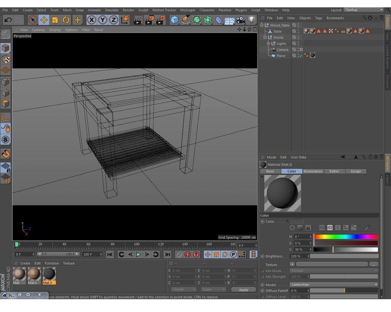 Modern Table Free low-poly 3D model_4