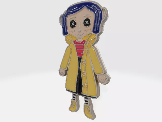 Coraline Pendant Coraline Doll Model 02 3D print model_1