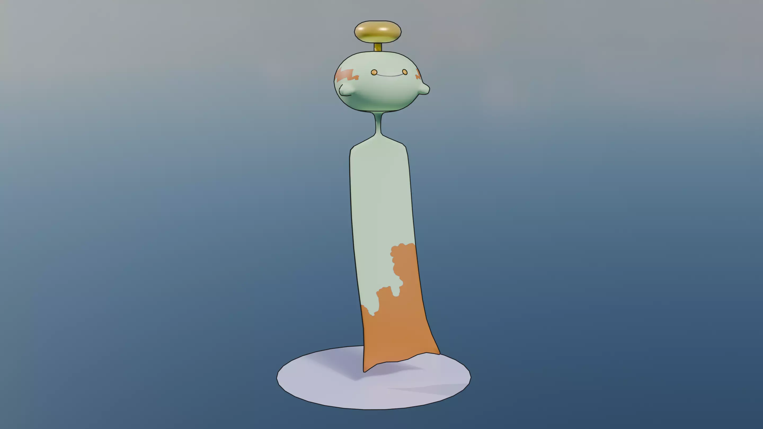 Pokemon Chimecho and Shiny Version Low-poly 3D model_2