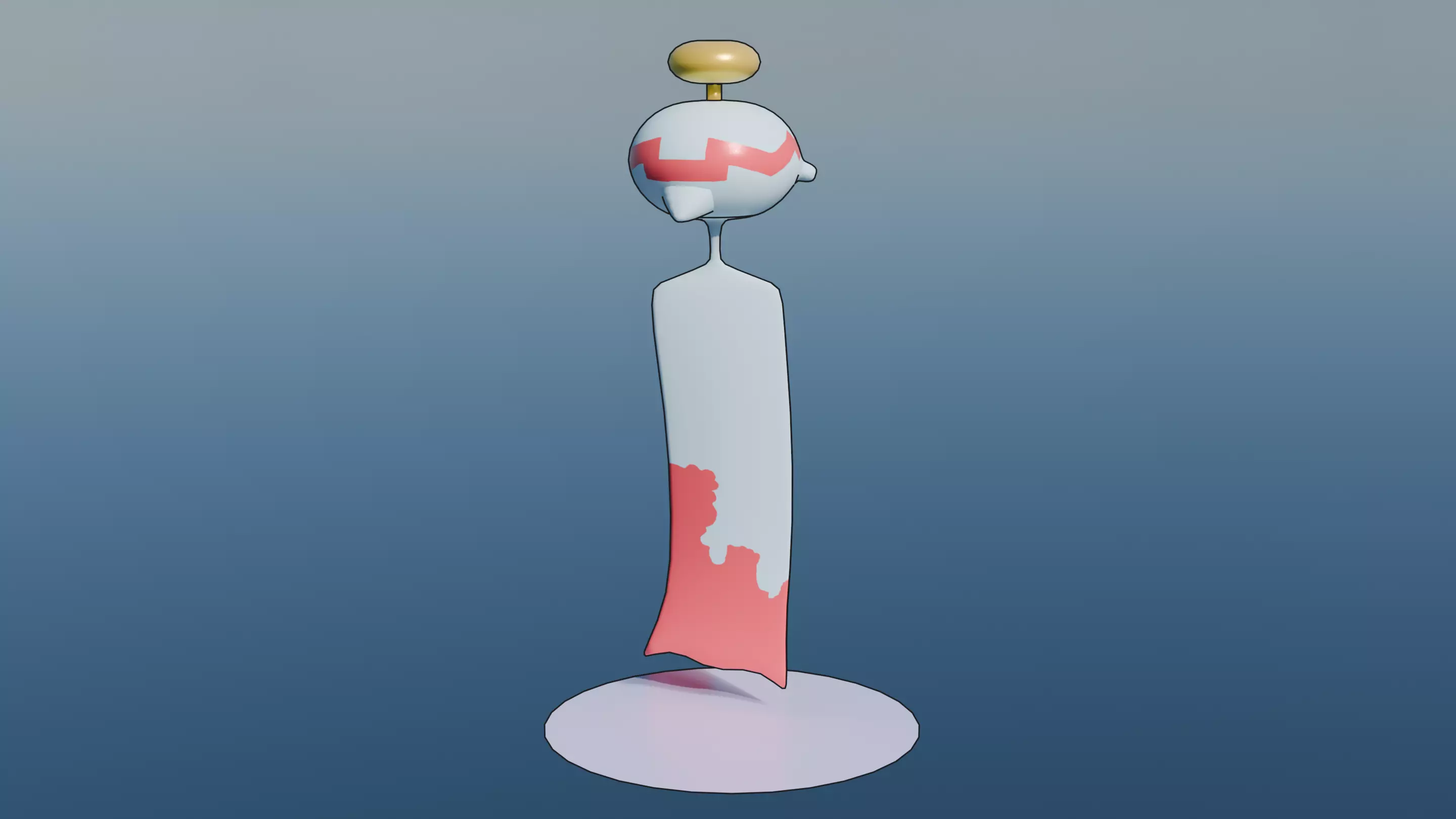 Pokemon Chimecho and Shiny Version Low-poly 3D model_5