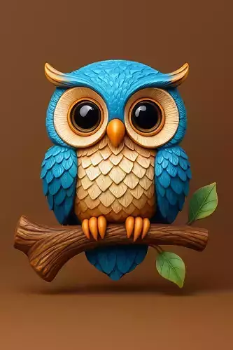 Stylized Chibi Owl
