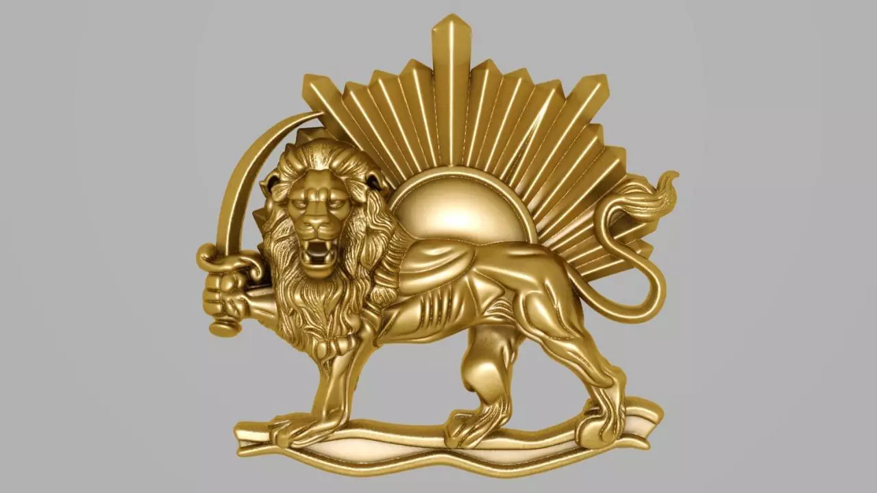 New lion and sun design 3D print model_0
