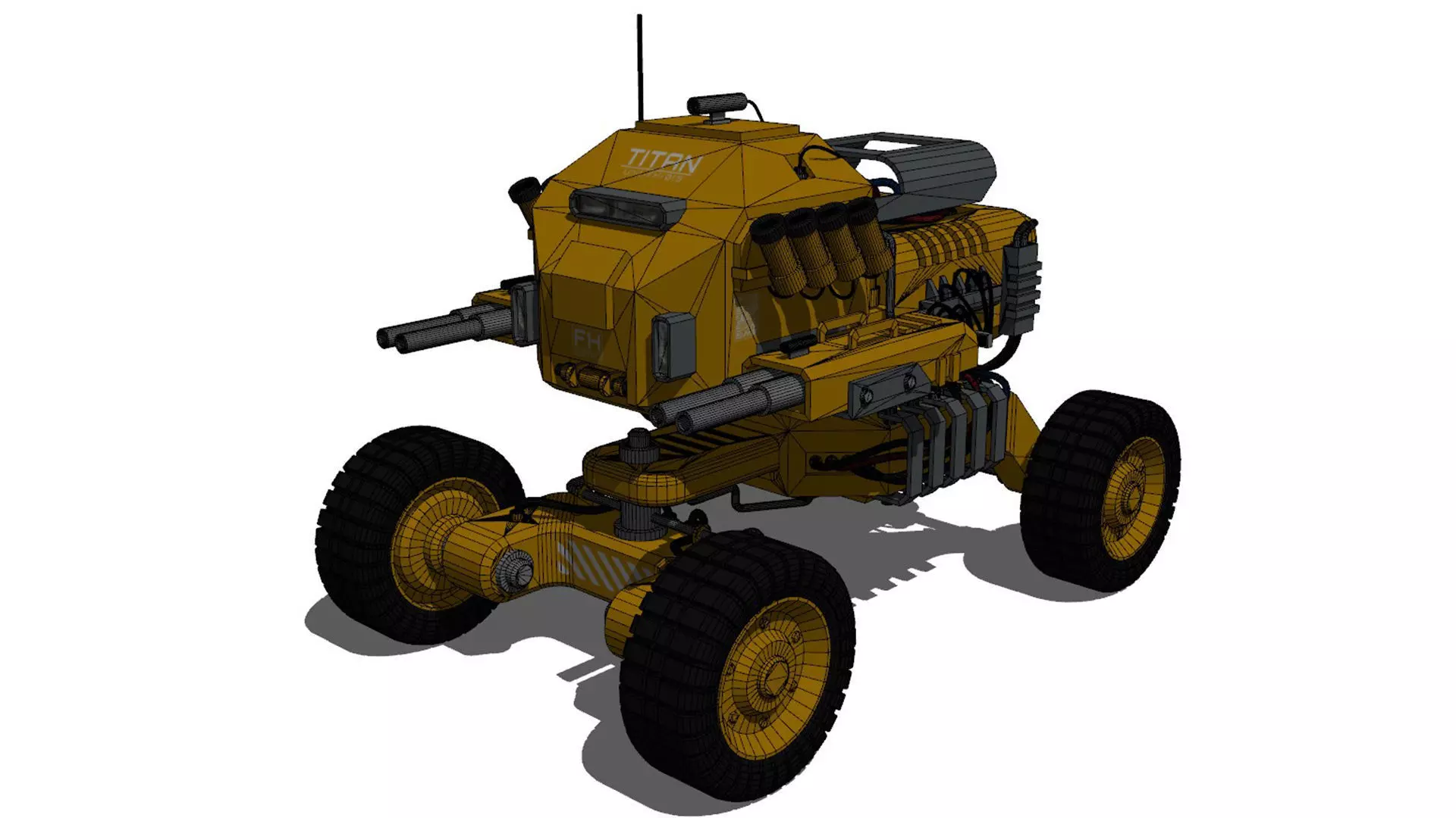 UGV Concept-1-Yellow 3D model_28