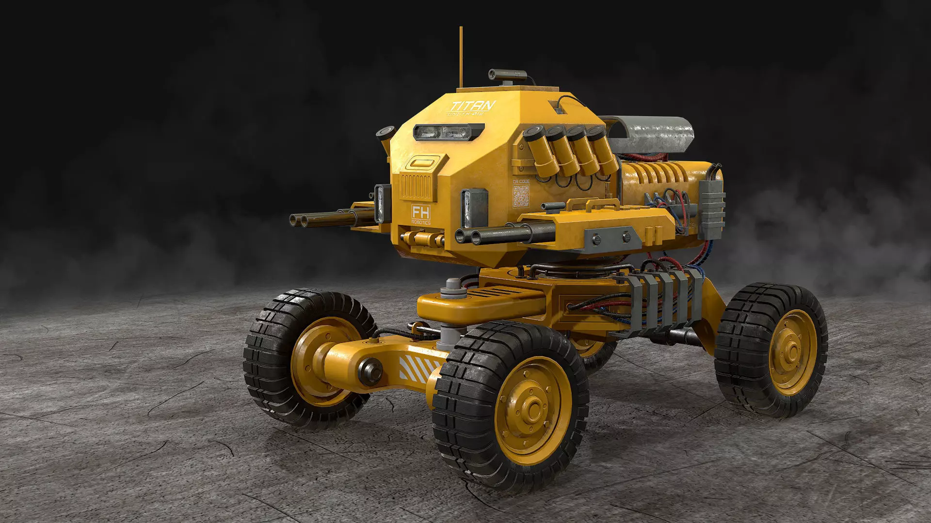 UGV Concept-1-Yellow 3D model_1