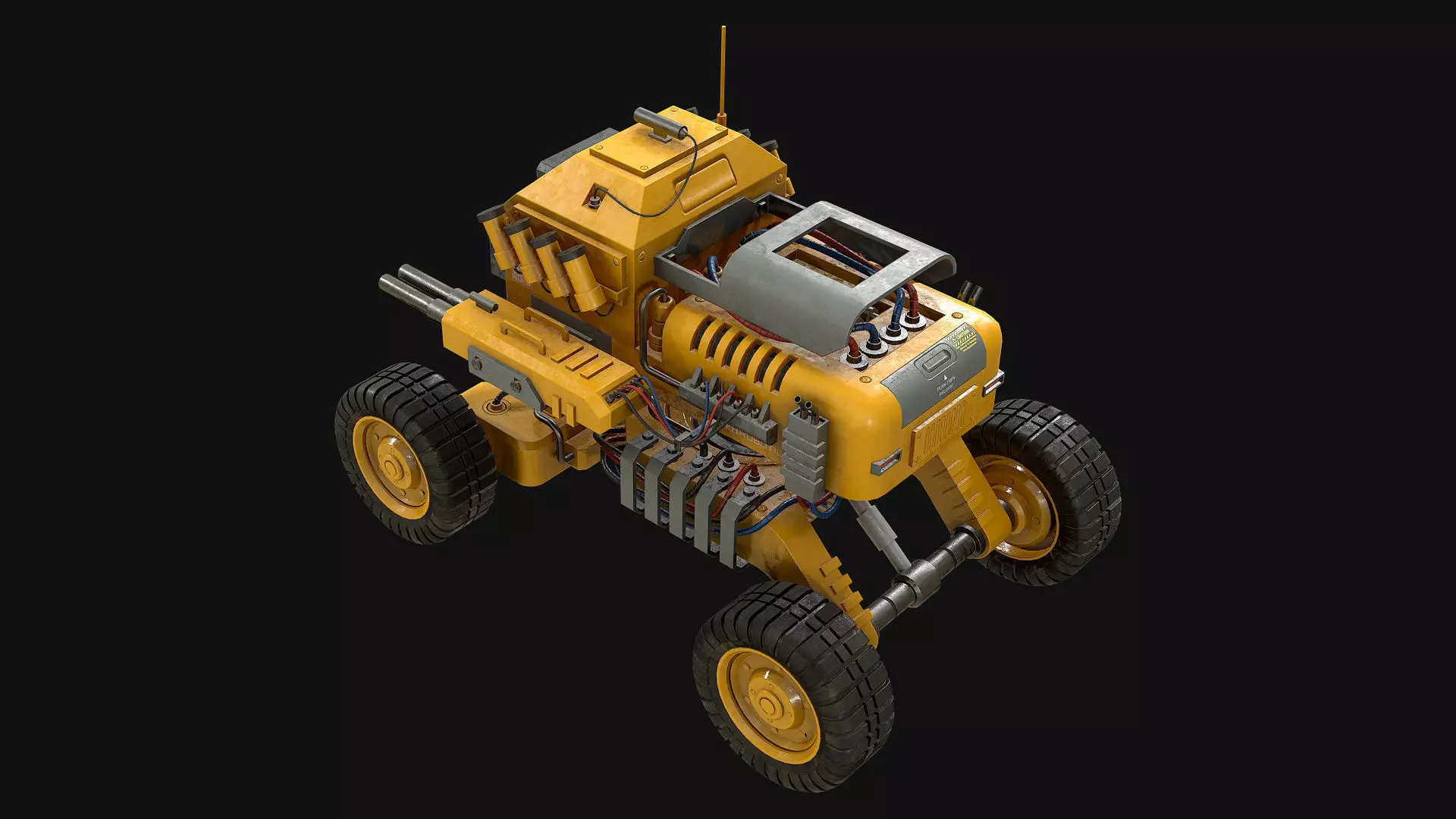 UGV Concept-1-Yellow 3D model_9