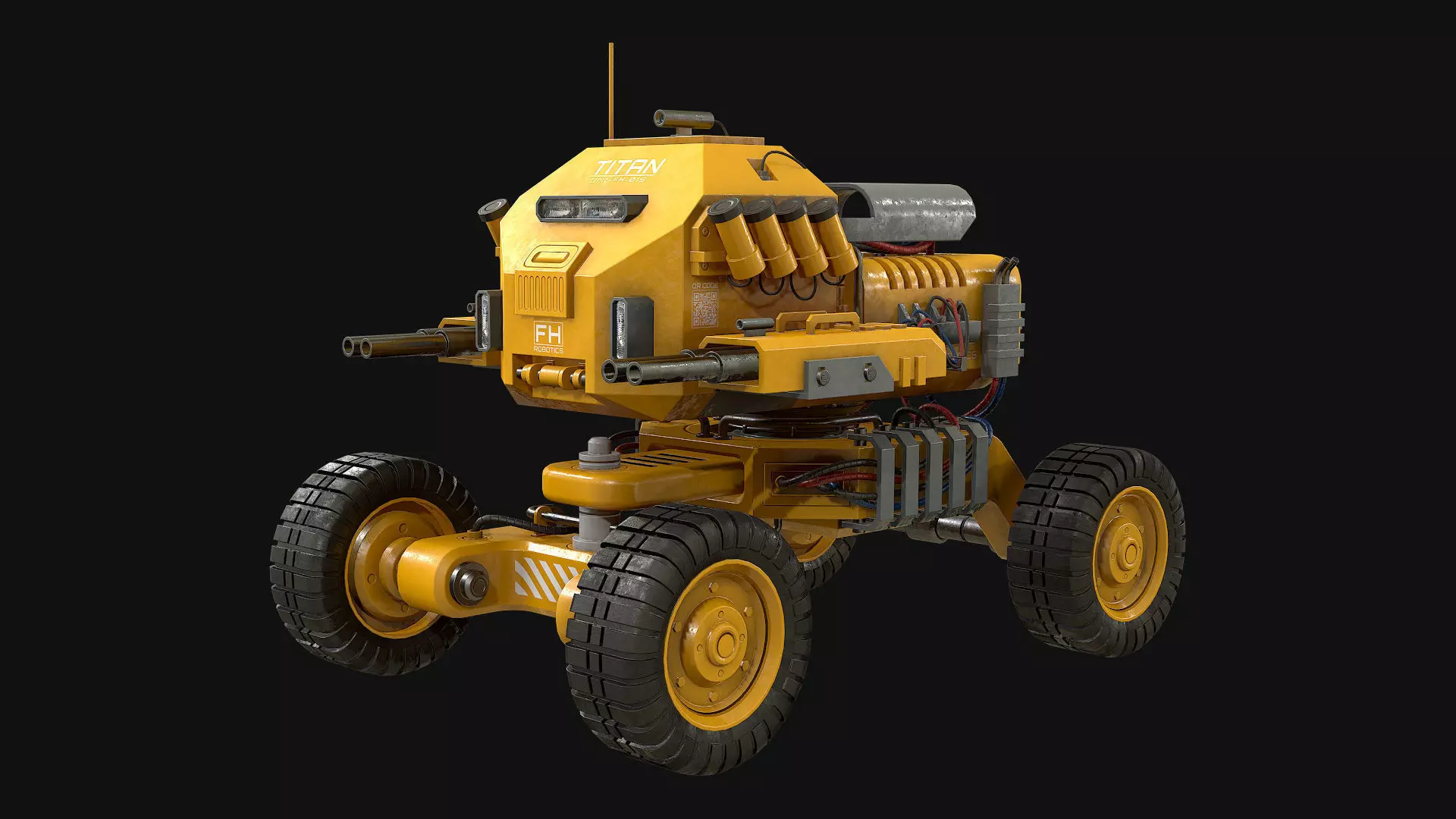UGV Concept-1-Yellow 3D model_4