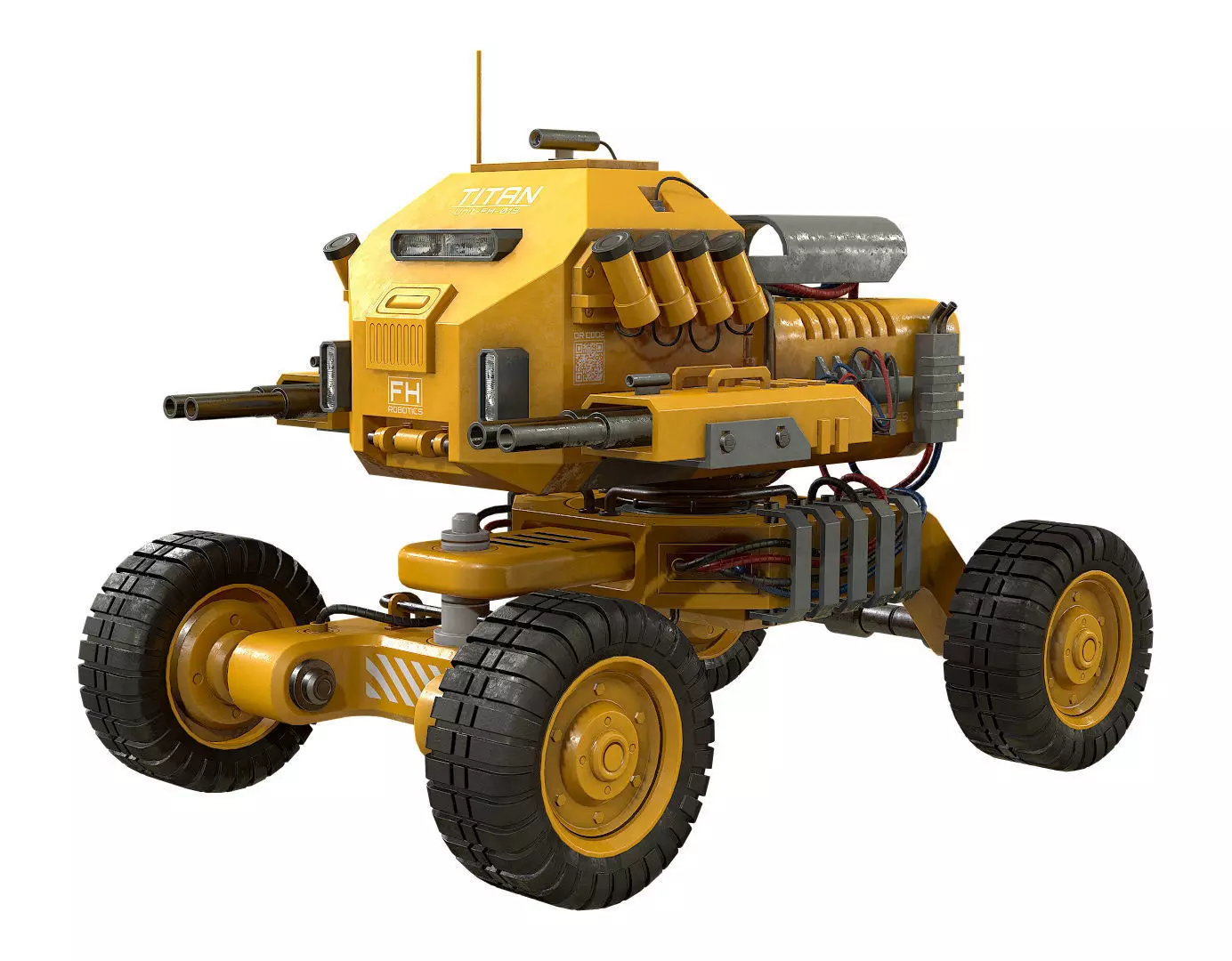 UGV Concept-1-Yellow 3D model_0