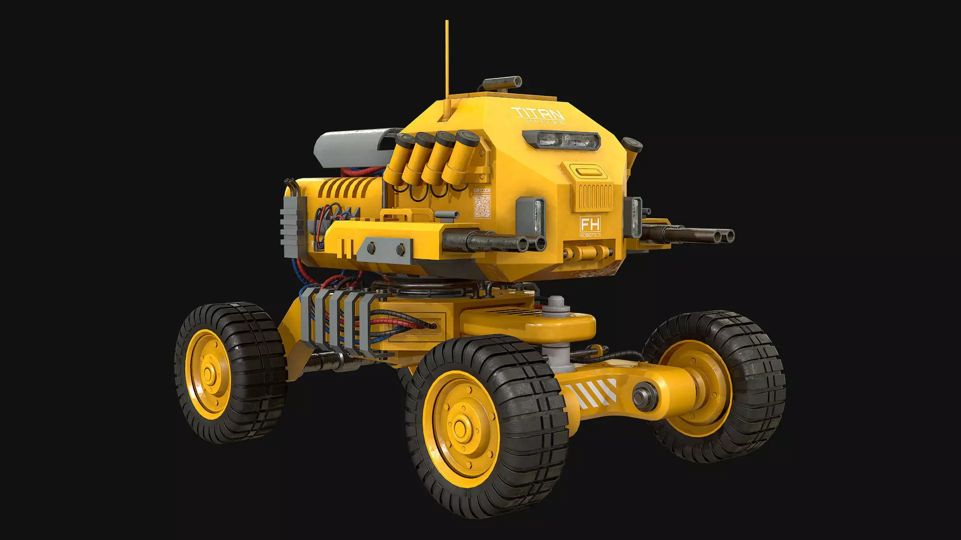UGV Concept-1-Yellow 3D model_7