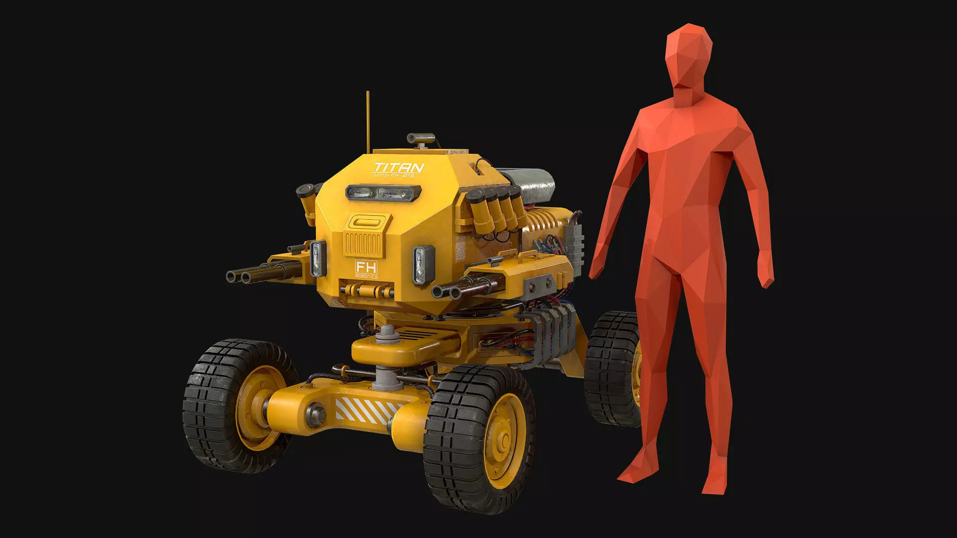 UGV Concept-1-Yellow 3D model_2