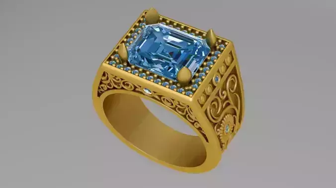 Full diamond ring fast design