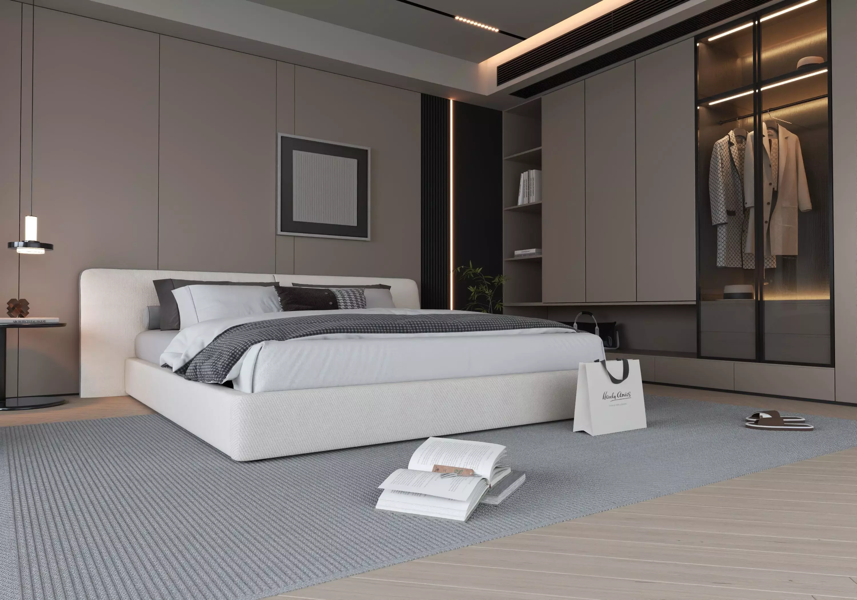 Bedroom Interior 07 3D model_2